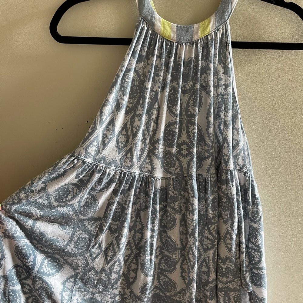 Free People Patterned Tunic Halter Top